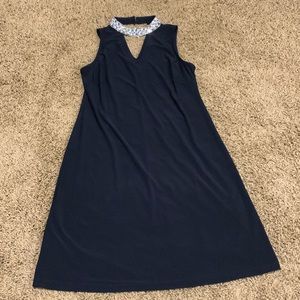 Gem collar dress